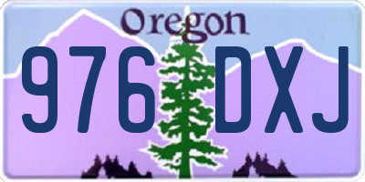 OR license plate 976DXJ