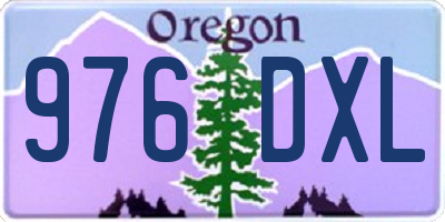 OR license plate 976DXL