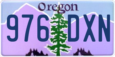 OR license plate 976DXN