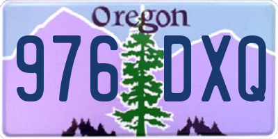OR license plate 976DXQ