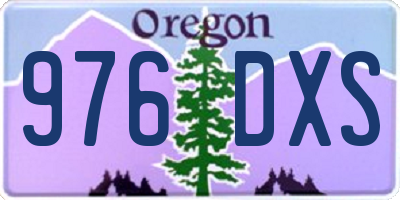 OR license plate 976DXS