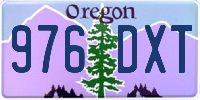 OR license plate 976DXT
