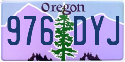 OR license plate 976DYJ