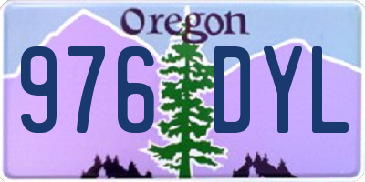 OR license plate 976DYL