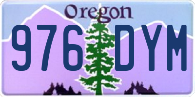 OR license plate 976DYM