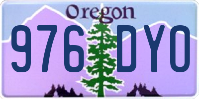 OR license plate 976DYO