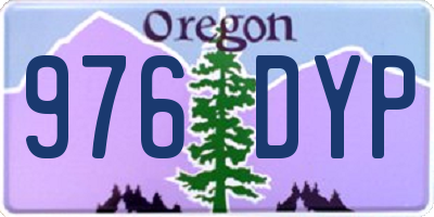 OR license plate 976DYP