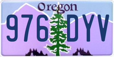 OR license plate 976DYV