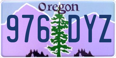 OR license plate 976DYZ