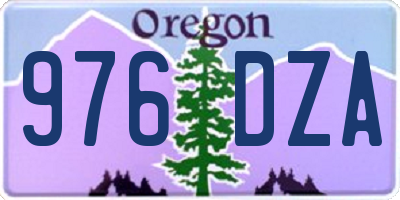 OR license plate 976DZA