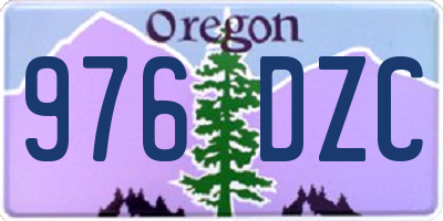 OR license plate 976DZC