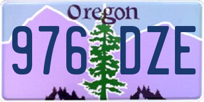 OR license plate 976DZE