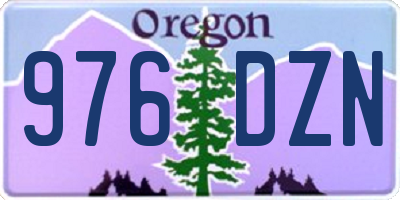 OR license plate 976DZN