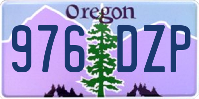 OR license plate 976DZP