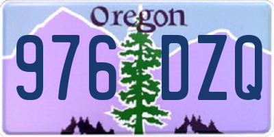 OR license plate 976DZQ
