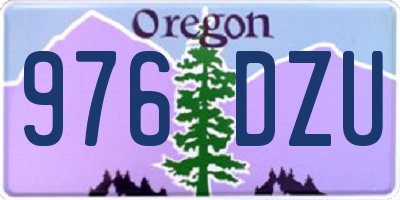 OR license plate 976DZU