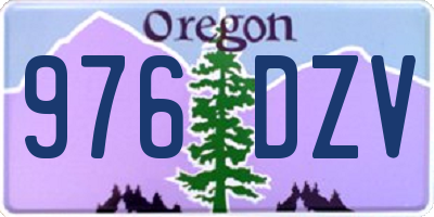 OR license plate 976DZV