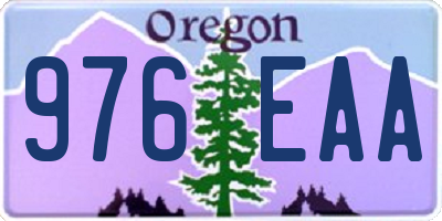 OR license plate 976EAA