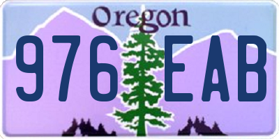 OR license plate 976EAB