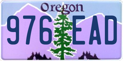 OR license plate 976EAD