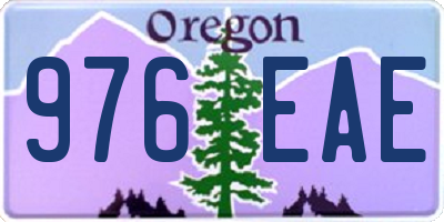 OR license plate 976EAE