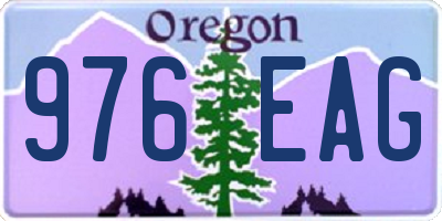 OR license plate 976EAG