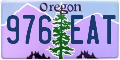 OR license plate 976EAT