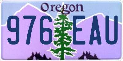 OR license plate 976EAU