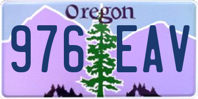 OR license plate 976EAV
