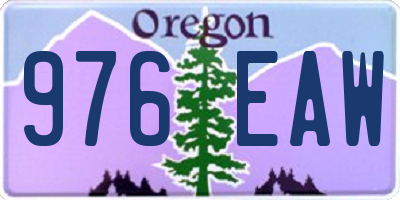 OR license plate 976EAW