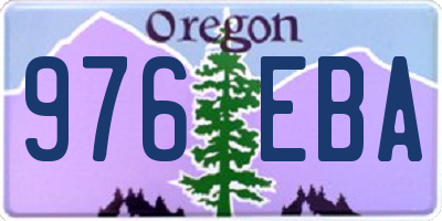 OR license plate 976EBA