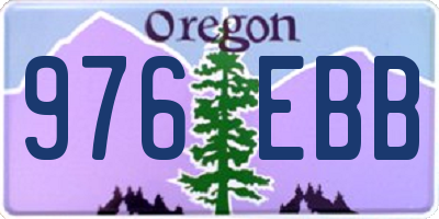 OR license plate 976EBB