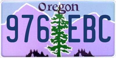 OR license plate 976EBC