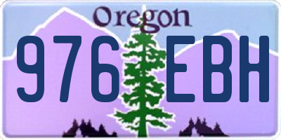 OR license plate 976EBH
