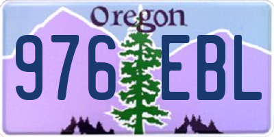 OR license plate 976EBL