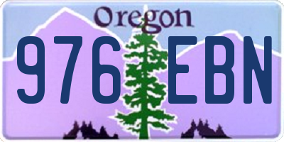 OR license plate 976EBN