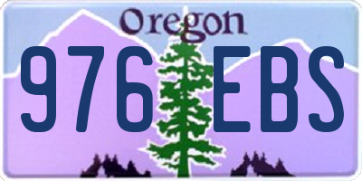 OR license plate 976EBS