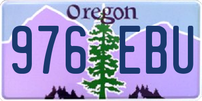 OR license plate 976EBU