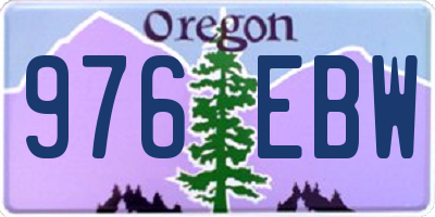 OR license plate 976EBW