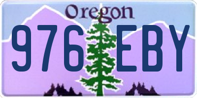 OR license plate 976EBY