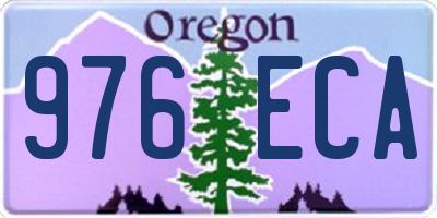 OR license plate 976ECA