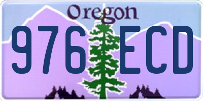OR license plate 976ECD