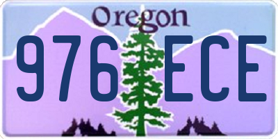 OR license plate 976ECE