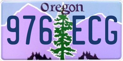 OR license plate 976ECG