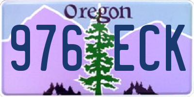 OR license plate 976ECK