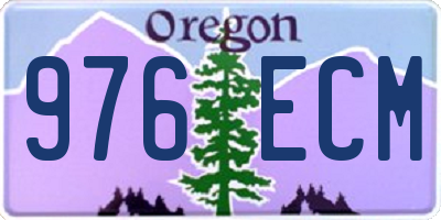 OR license plate 976ECM