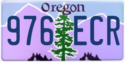 OR license plate 976ECR