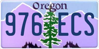 OR license plate 976ECS