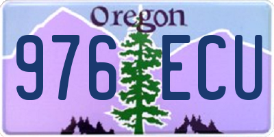 OR license plate 976ECU
