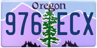 OR license plate 976ECX